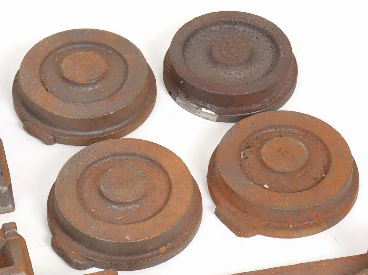 Pair of 3 1/2 inch gauge bogie castings
