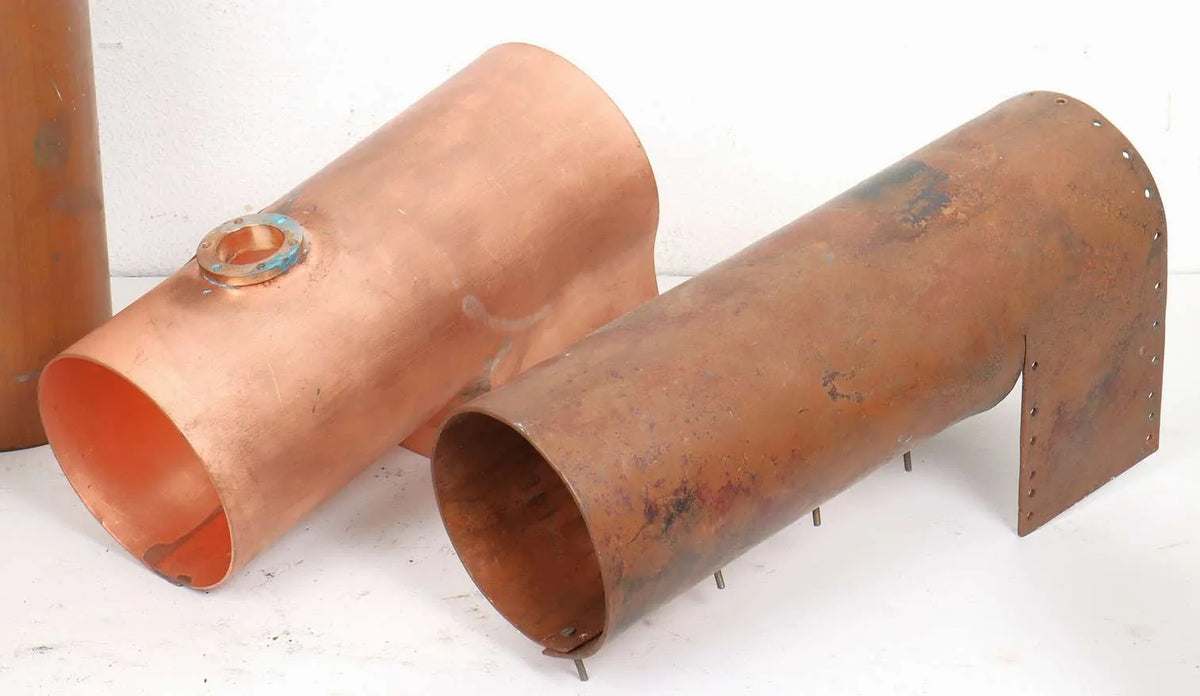 Box of assorted boiler materials