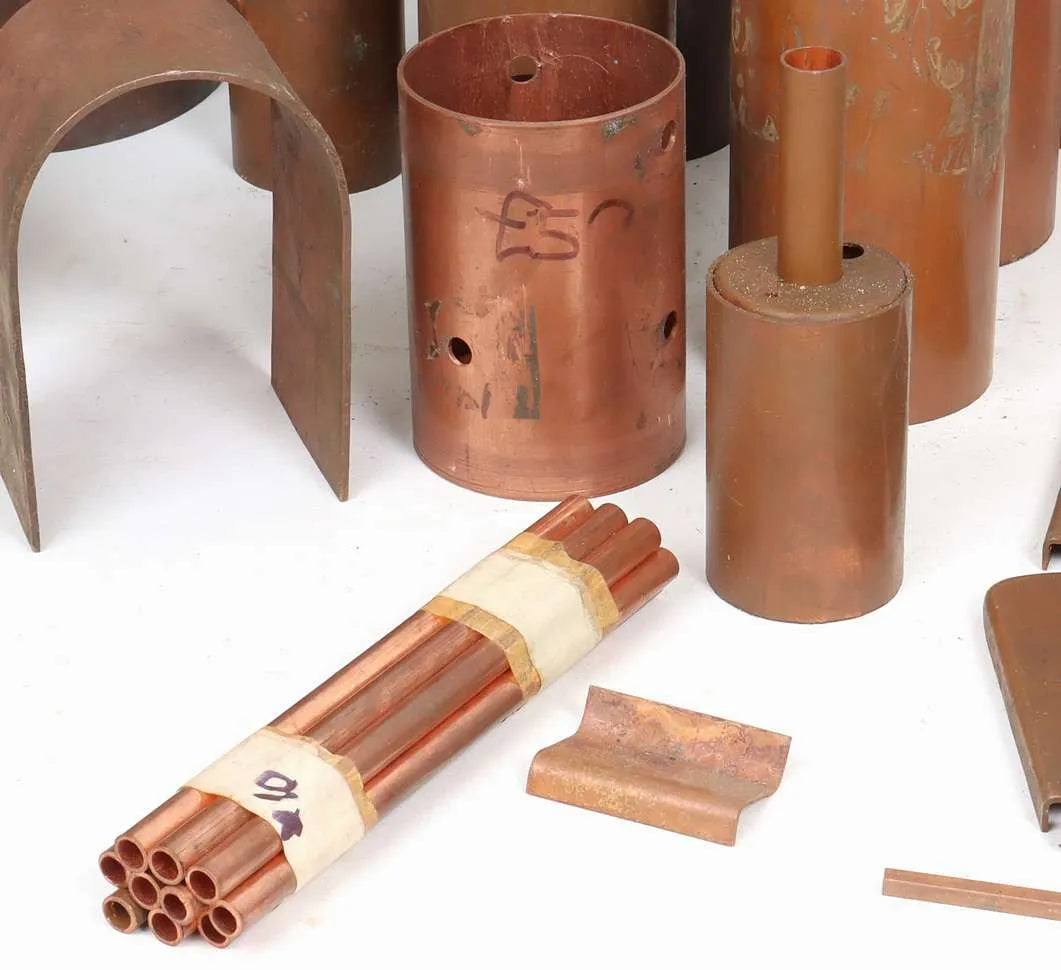 Box of assorted boiler materials