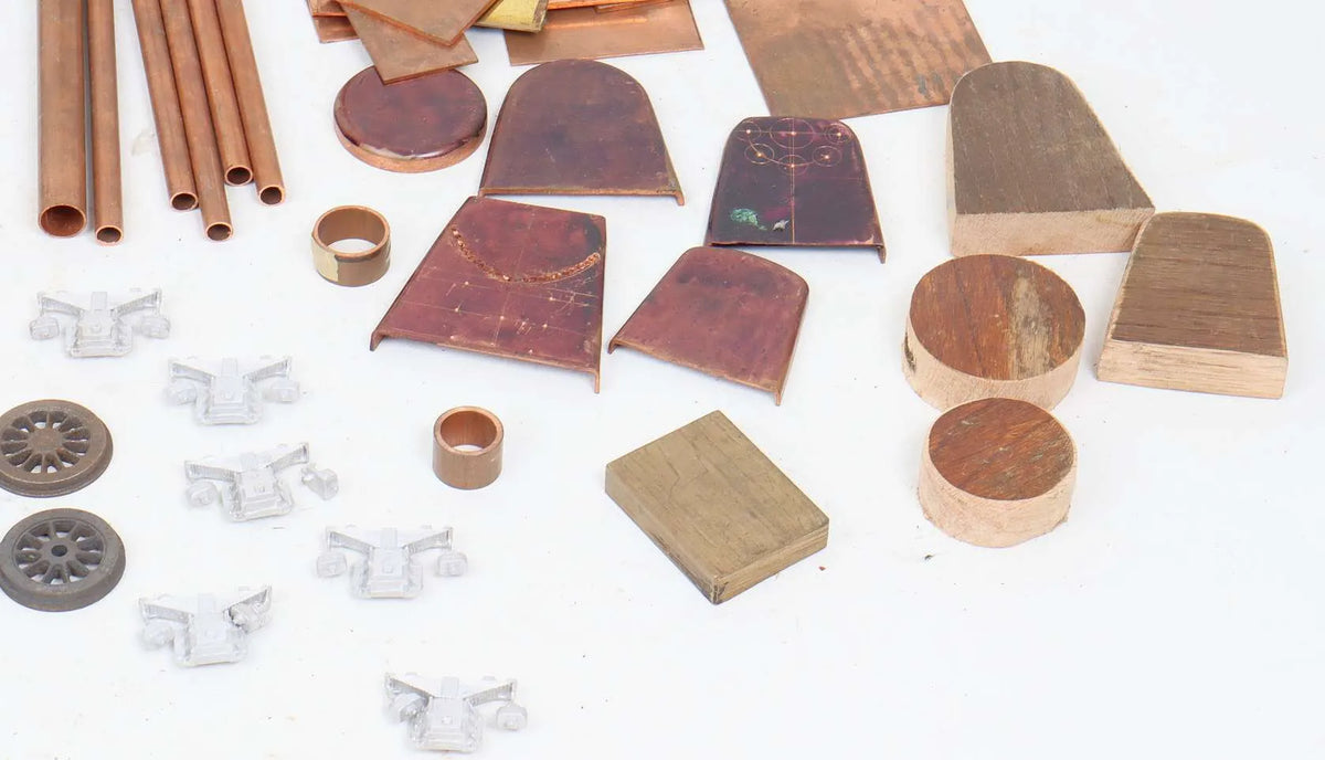 Gauge 1 LNER V2 "Green Arrow" wheel castings, laser cut frames, flanged boiler kit