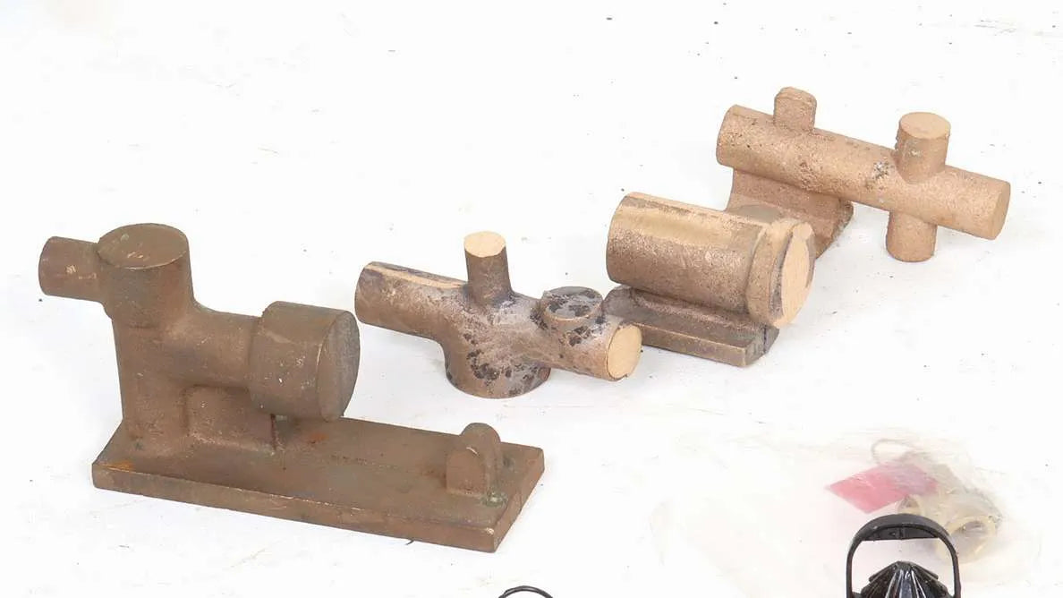 Box of fittings, injectors, pumps etc