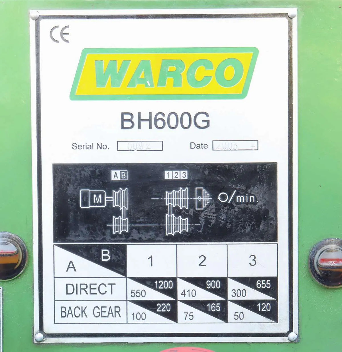 Warco BH600G screwcutting lathe with tooling