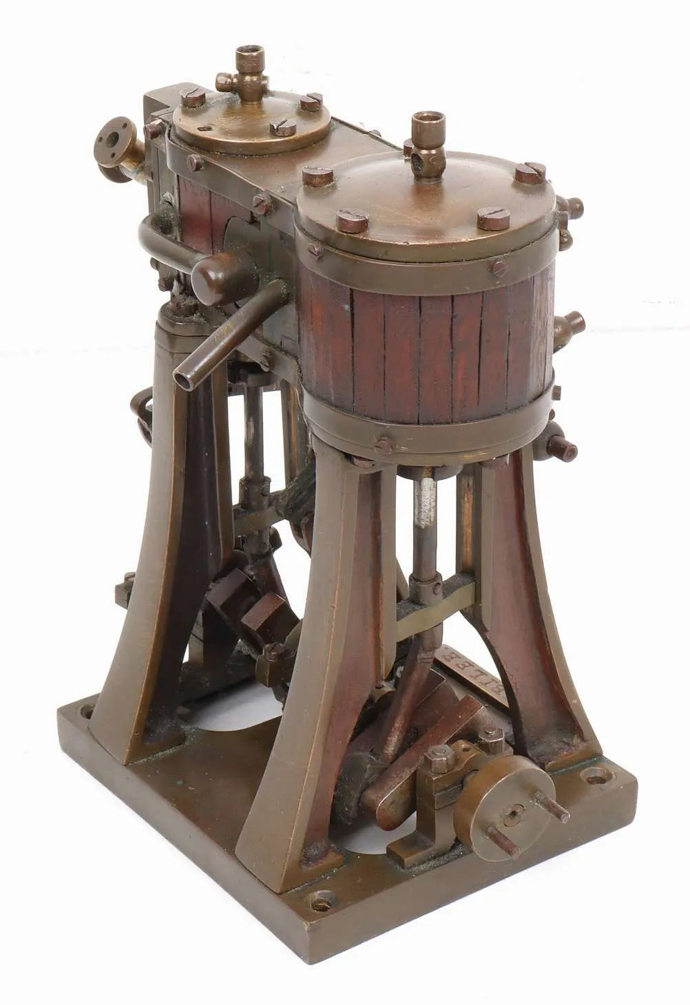 Vintage vertical compound engine