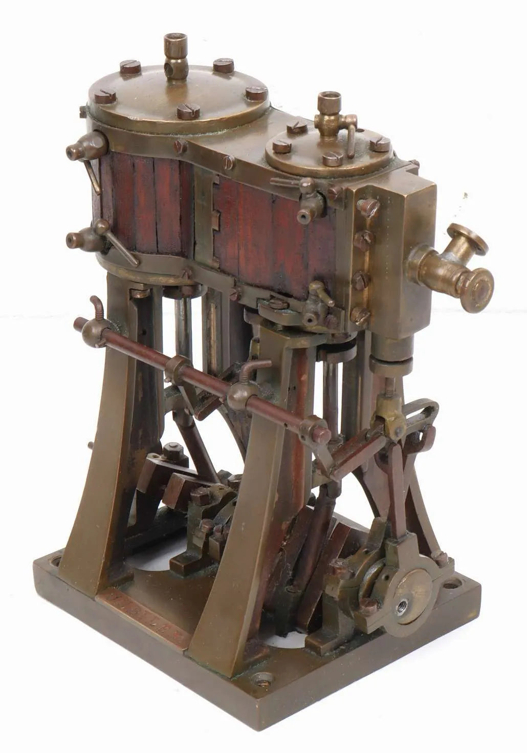 Vintage vertical compound engine