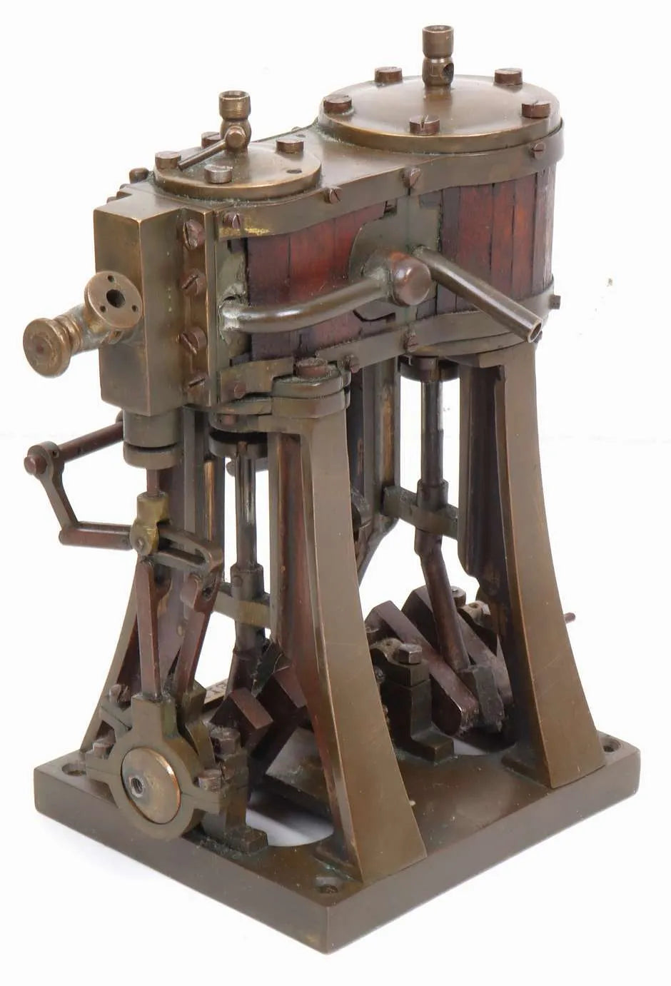 Vintage vertical compound engine