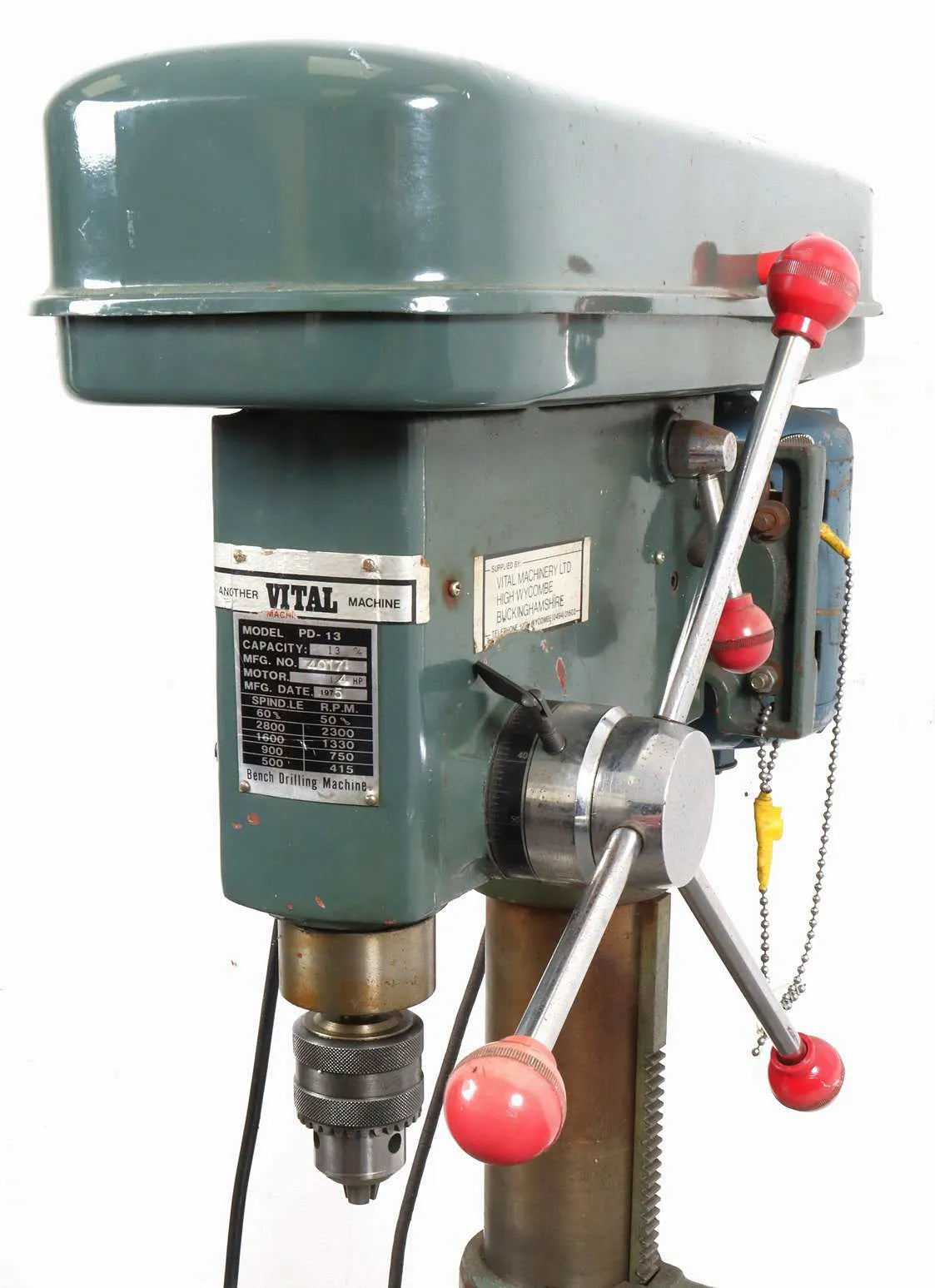 Large single phase bench drill