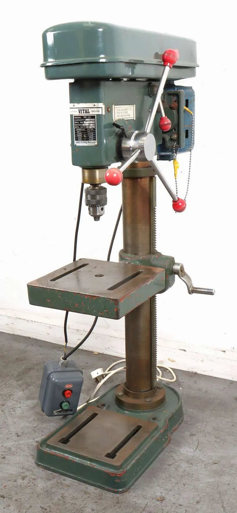 Large single phase bench drill