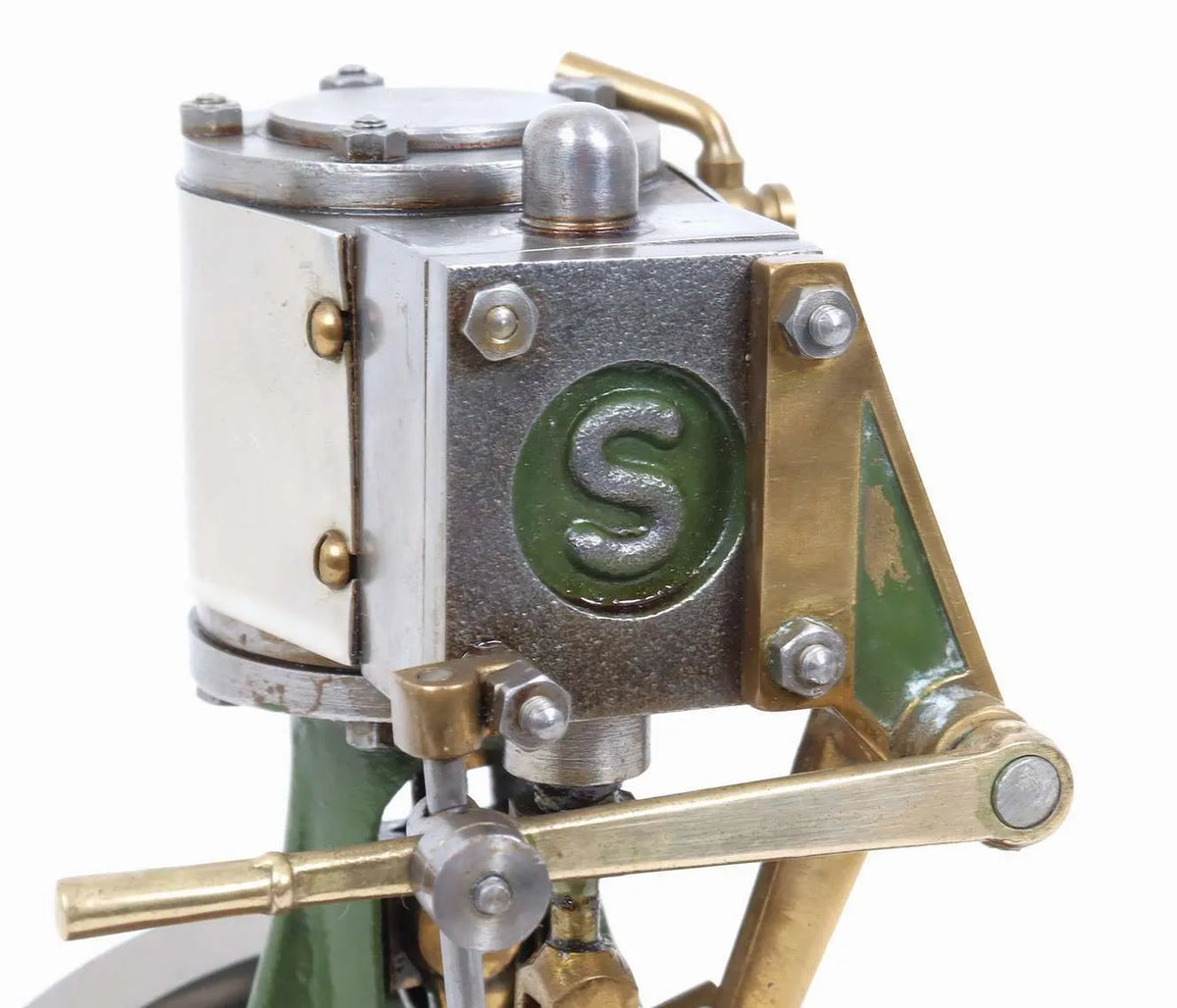 Stuart 10V vertical engine with reversing gear
