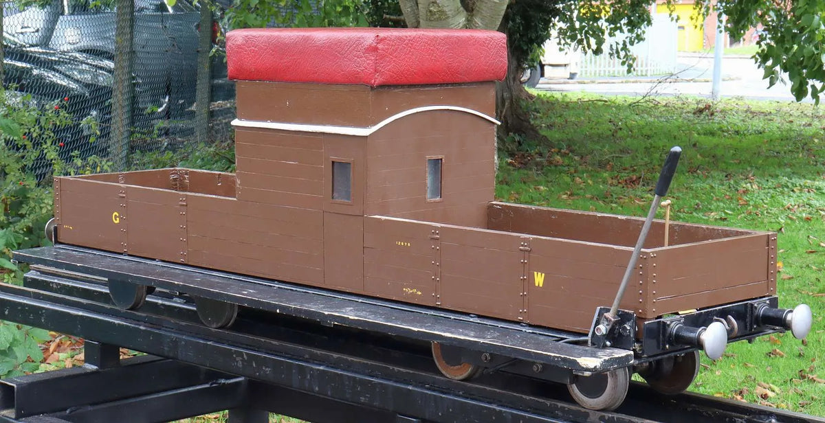 5 inch gauge braked bogie driving truck with water tank
