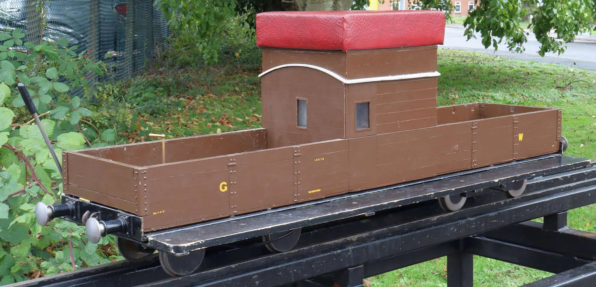5 inch gauge braked bogie driving truck with water tank
