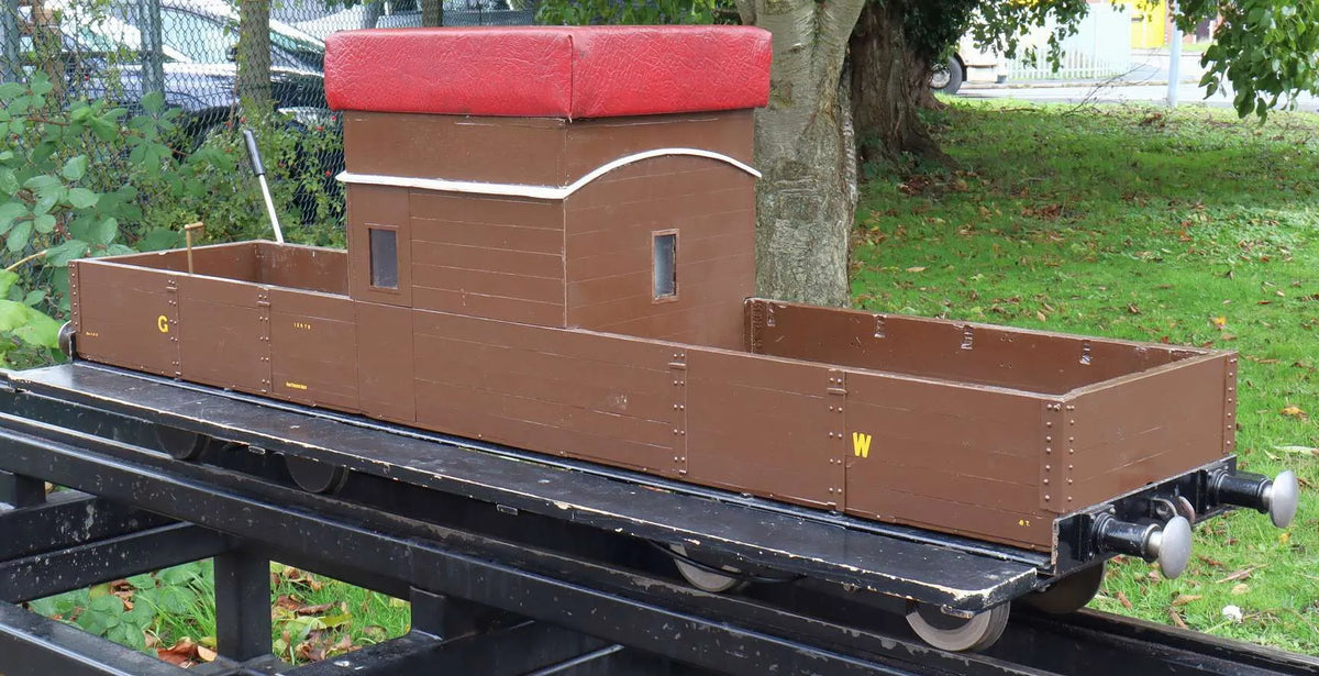 5 inch gauge braked bogie driving truck with water tank