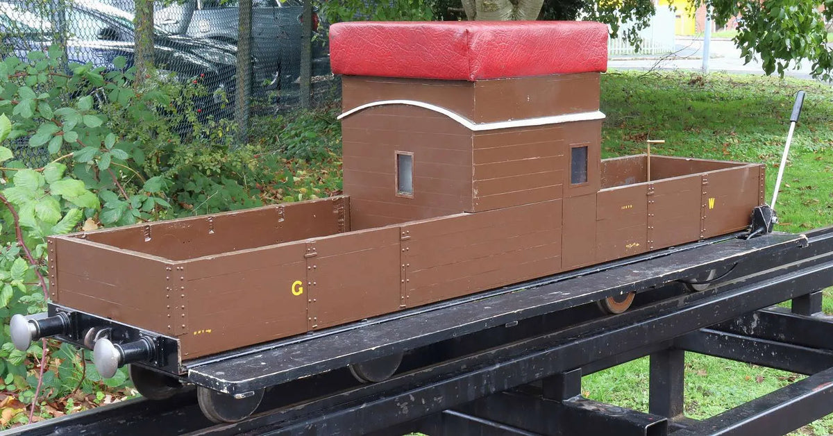 5 inch gauge braked bogie driving truck with water tank