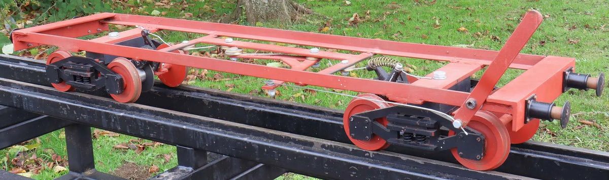 5 inch gauge braked bogie driving truck chasis