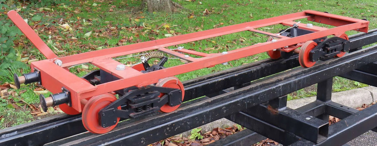 5 inch gauge braked bogie driving truck chasis