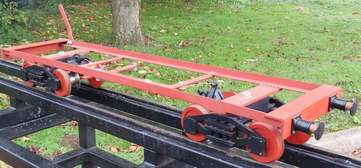5 inch gauge braked bogie driving truck chasis