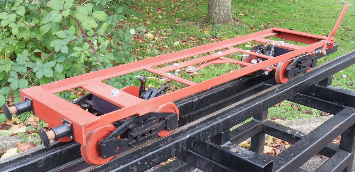 5 inch gauge braked bogie driving truck chasis