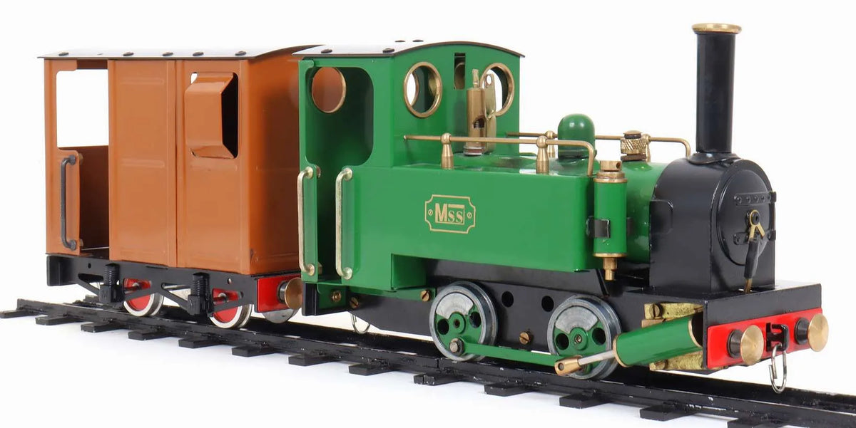 O-Gauge MSS 0-4-0T locomotive & brake van & coal truck
