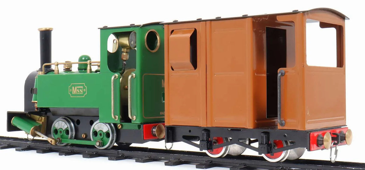 O-Gauge MSS 0-4-0T locomotive & brake van & coal truck