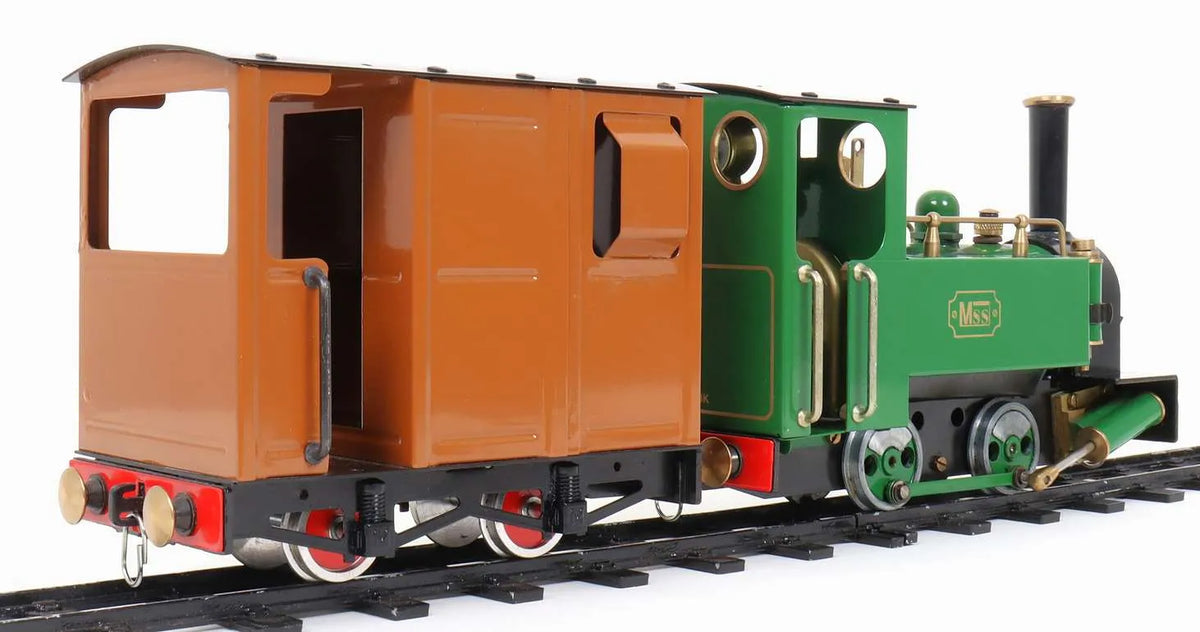 O-Gauge MSS 0-4-0T locomotive & brake van & coal truck