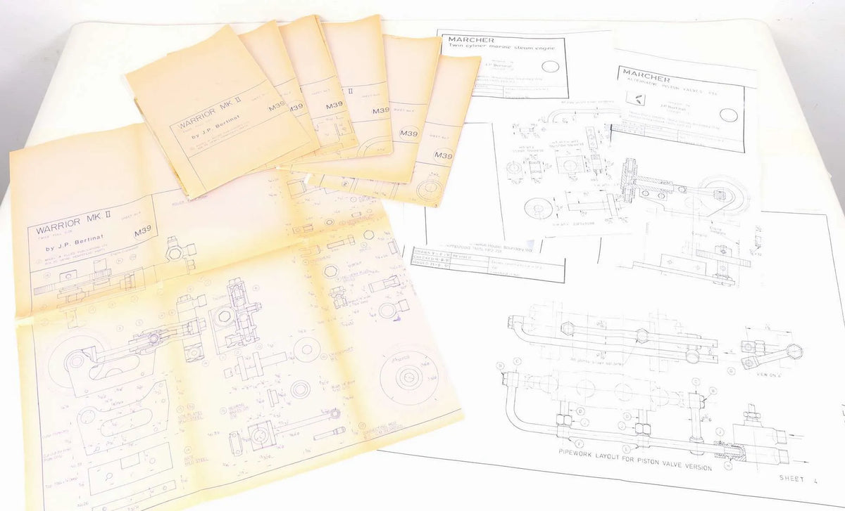 Marcher/Warrior vertical twin castings and drawings