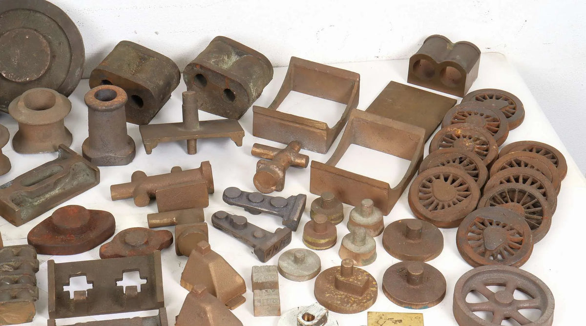 Assorted locomotive castings