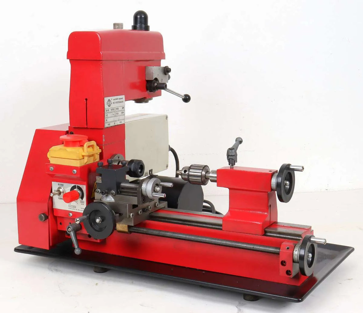 Sieg mini lathe, mill/drill