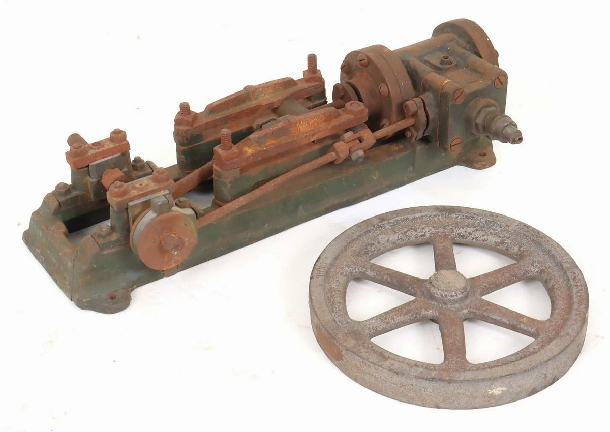 Vintage horizontal stationary engine