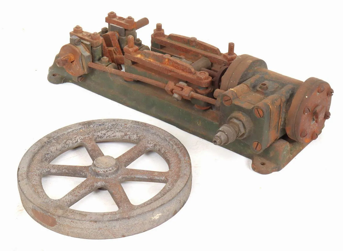 Vintage horizontal stationary engine