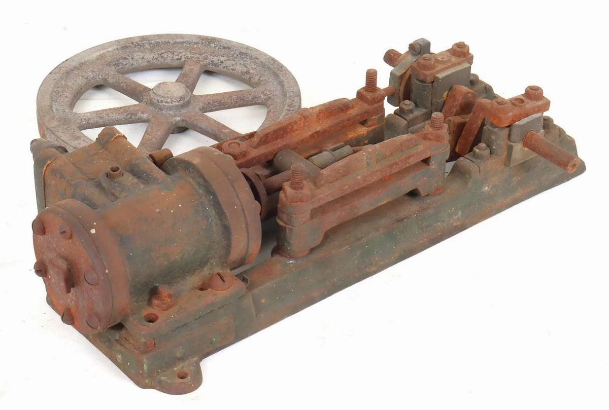 Vintage horizontal stationary engine