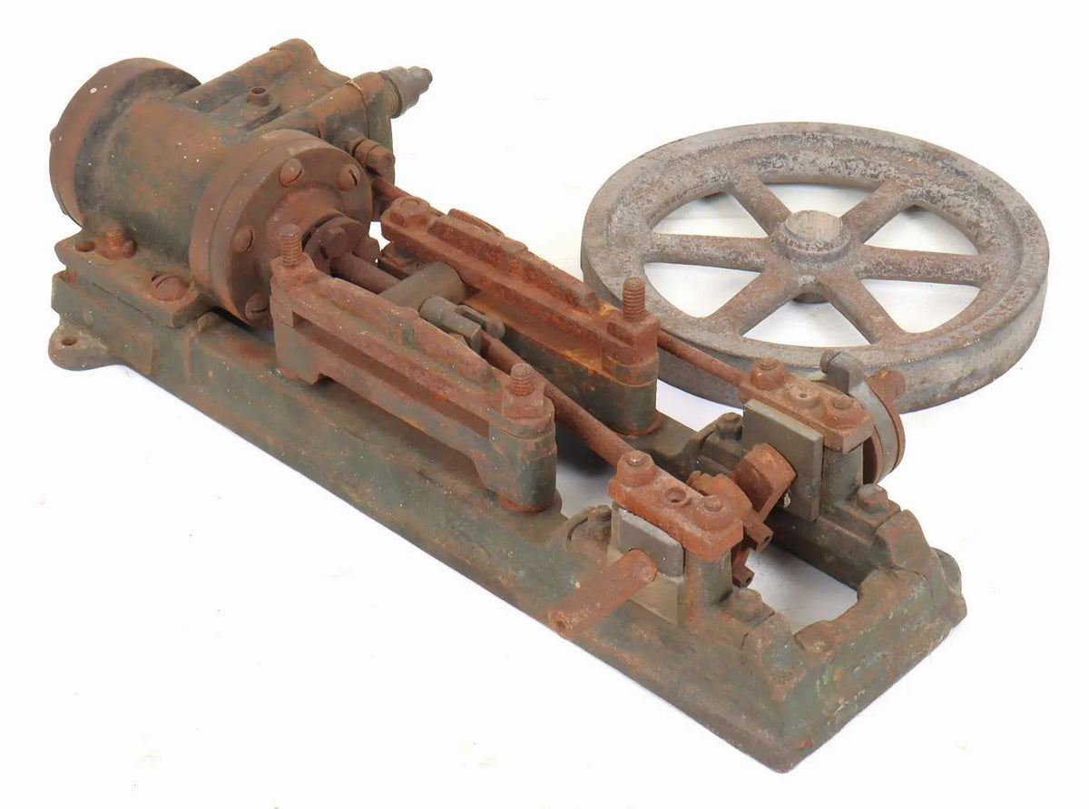 Vintage horizontal stationary engine