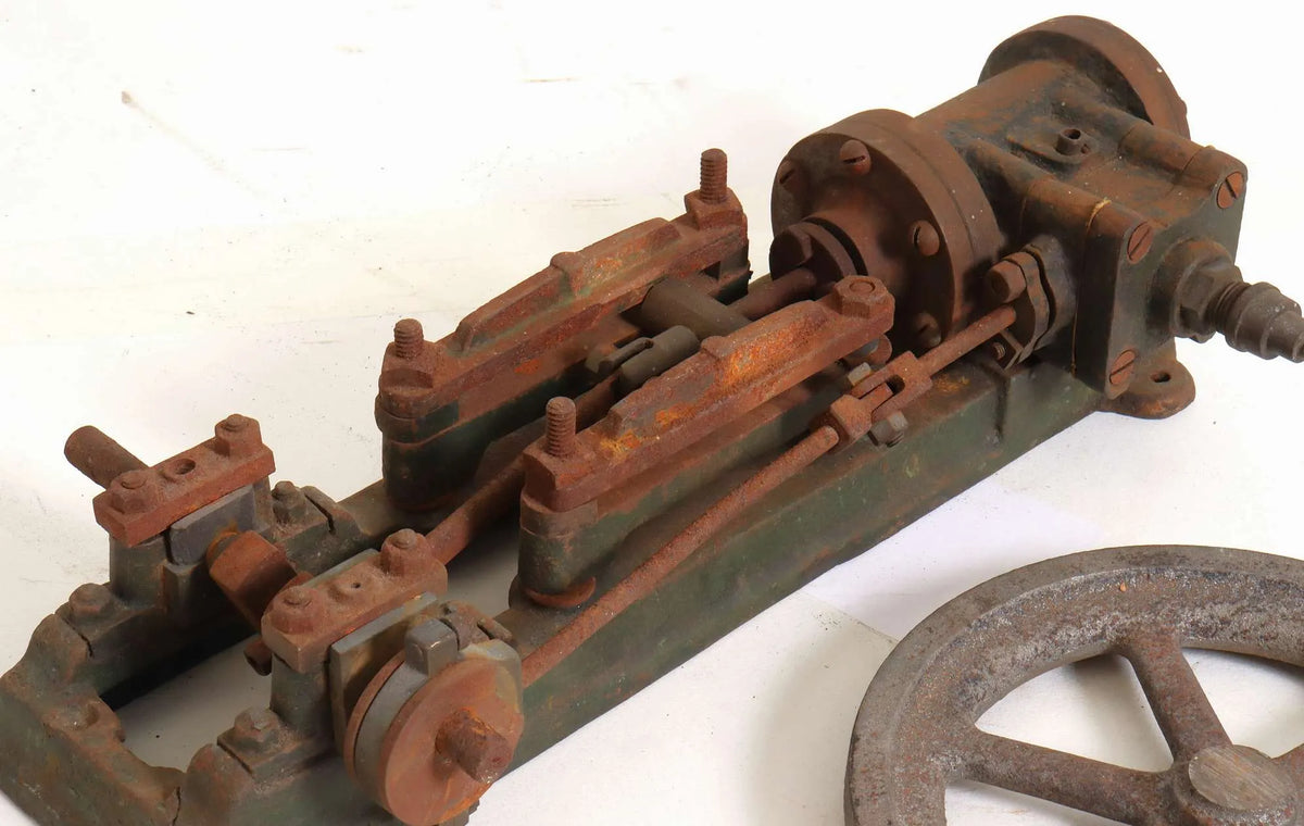 Vintage horizontal stationary engine