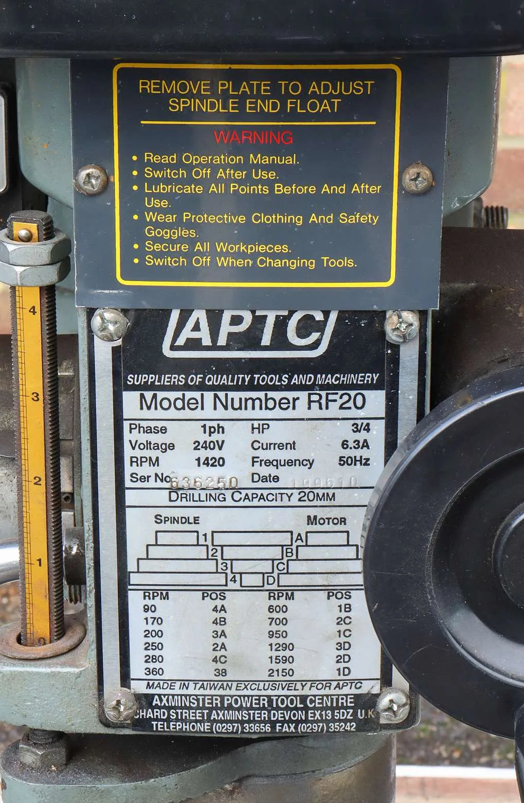 APTC bench mounted mill/drill