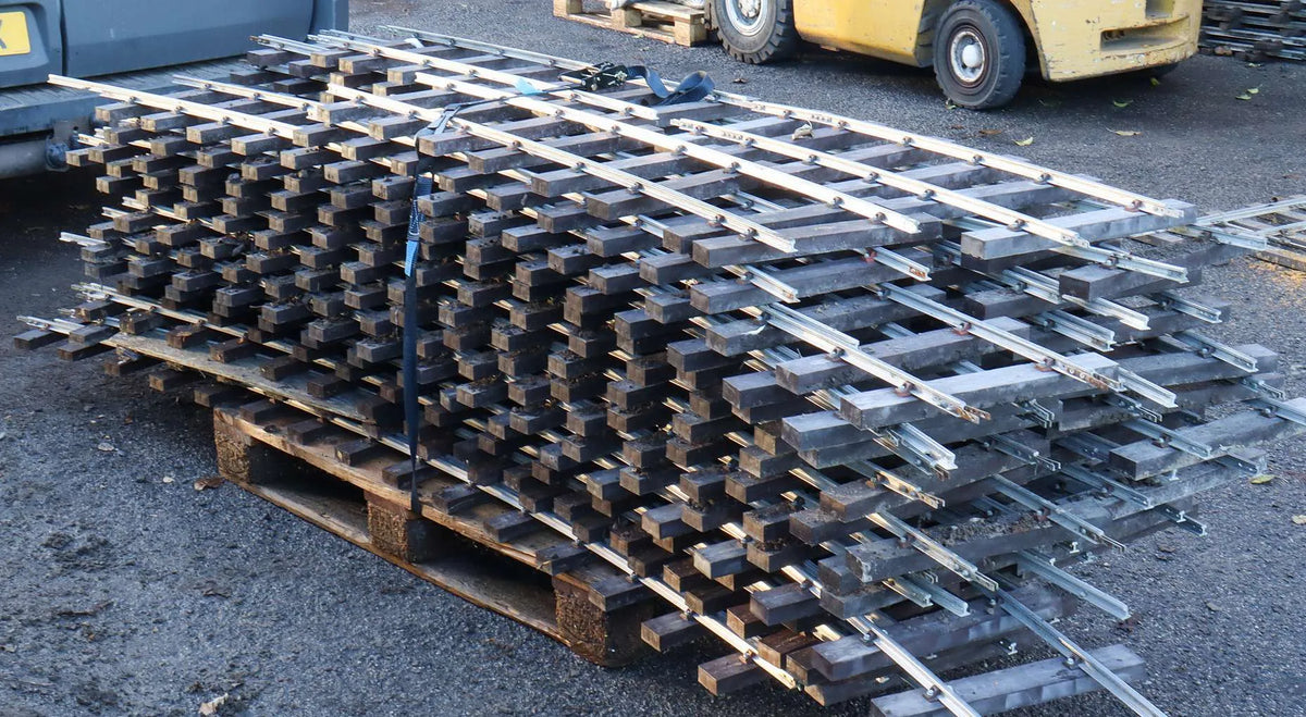 300m of 7 1/4 inch gauge track with seven turnouts