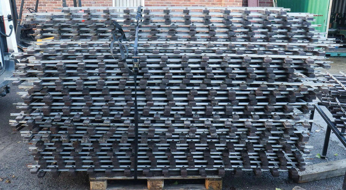 300m of 7 1/4 inch gauge track with seven turnouts