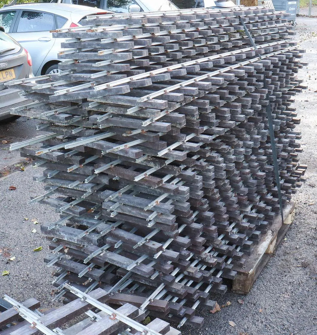 300m of 7 1/4 inch gauge track with seven turnouts