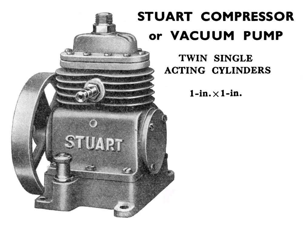 Vintage Stuart Turner compressor/vacuum pump