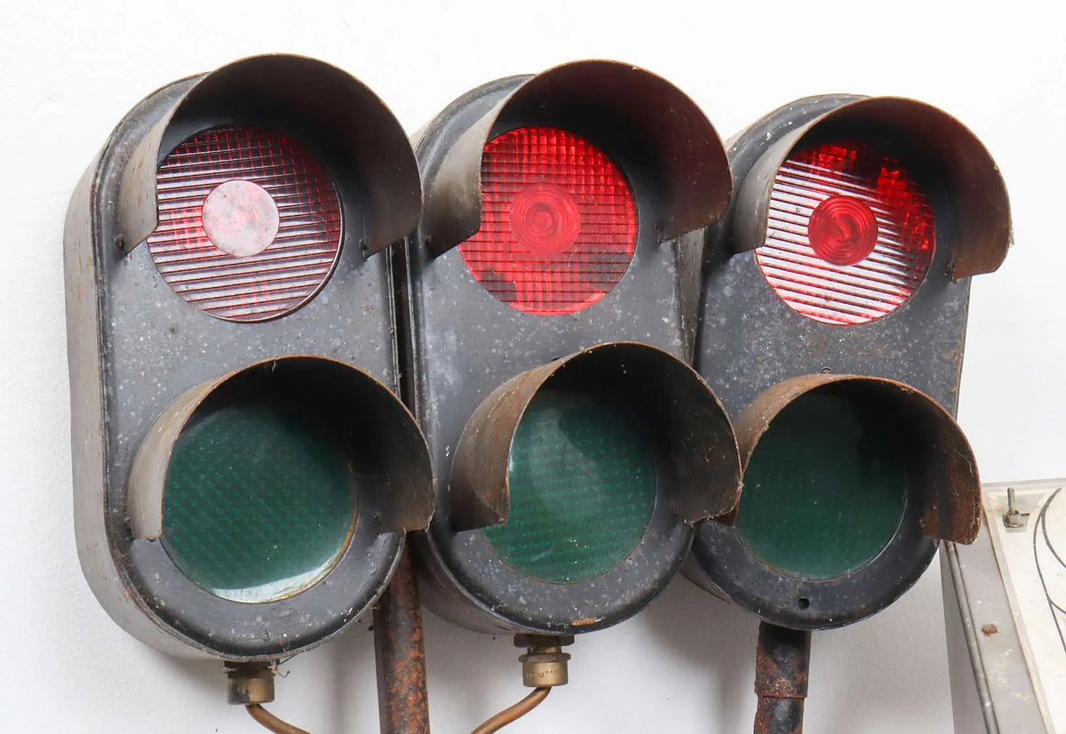 Set of four colour light signals