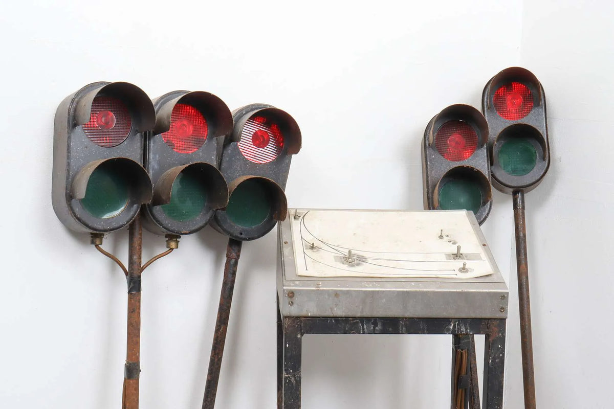 Set of four colour light signals