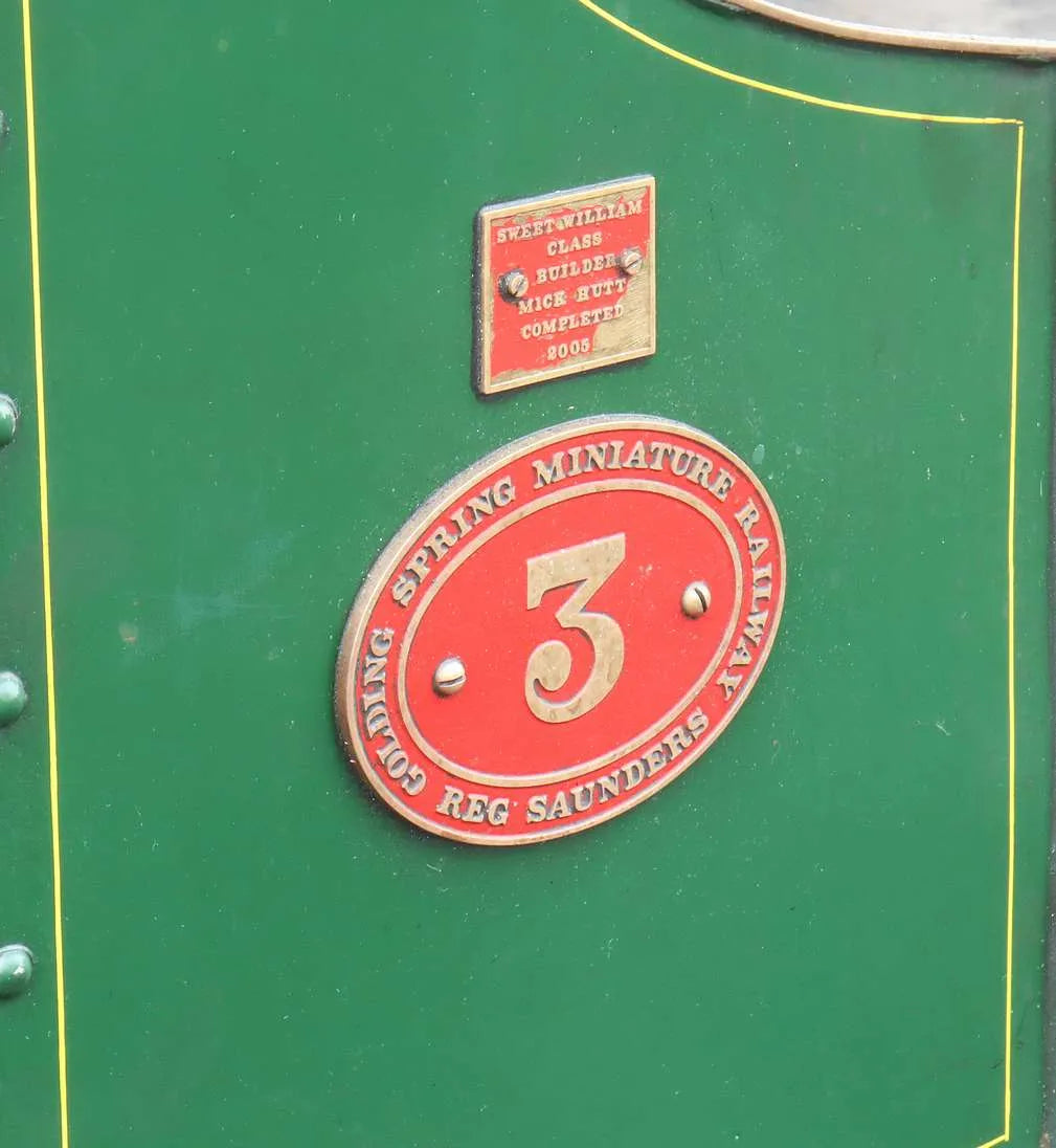 7 1/4 inch gauge Sweet William 0-4-0 with tender