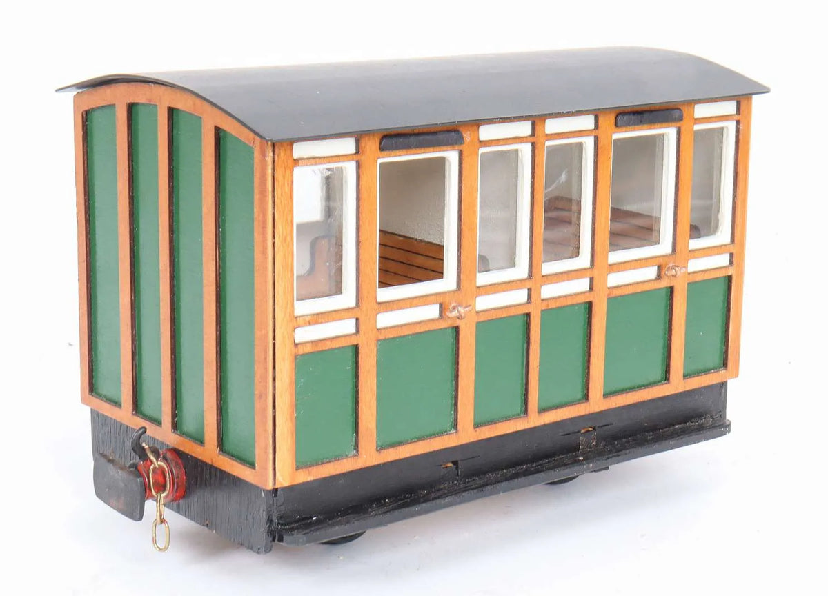 Three 16mm narrow gauge coaches