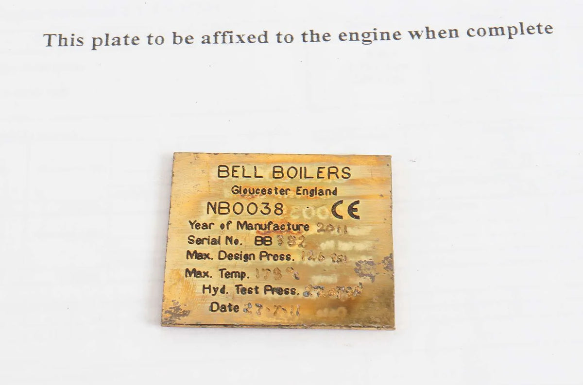 4 1/2 inch scale Burrell with CE marked boiler