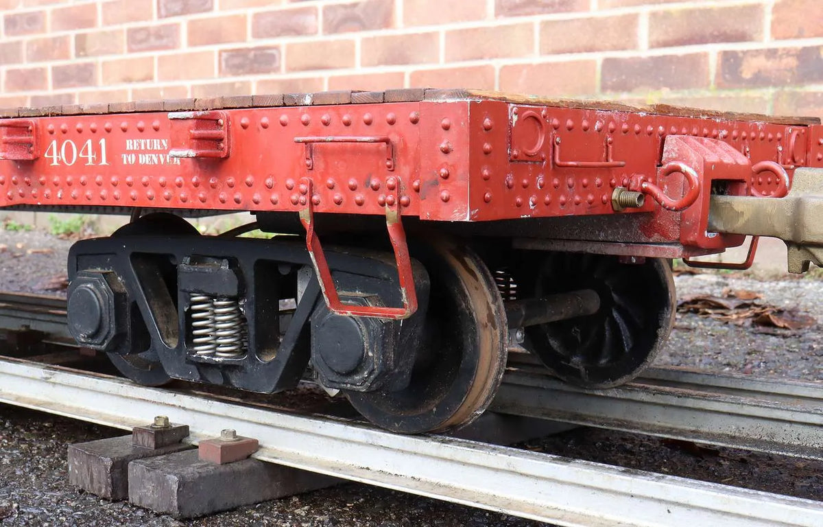 7 1/4 inch gauge air-braked D&RGW flat bed wagon