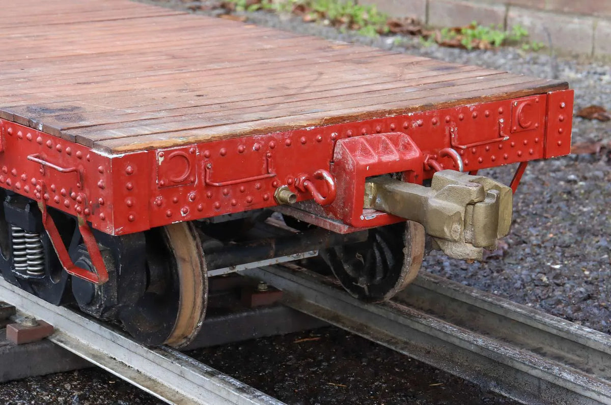 7 1/4 inch gauge air-braked D&RGW flat bed wagon