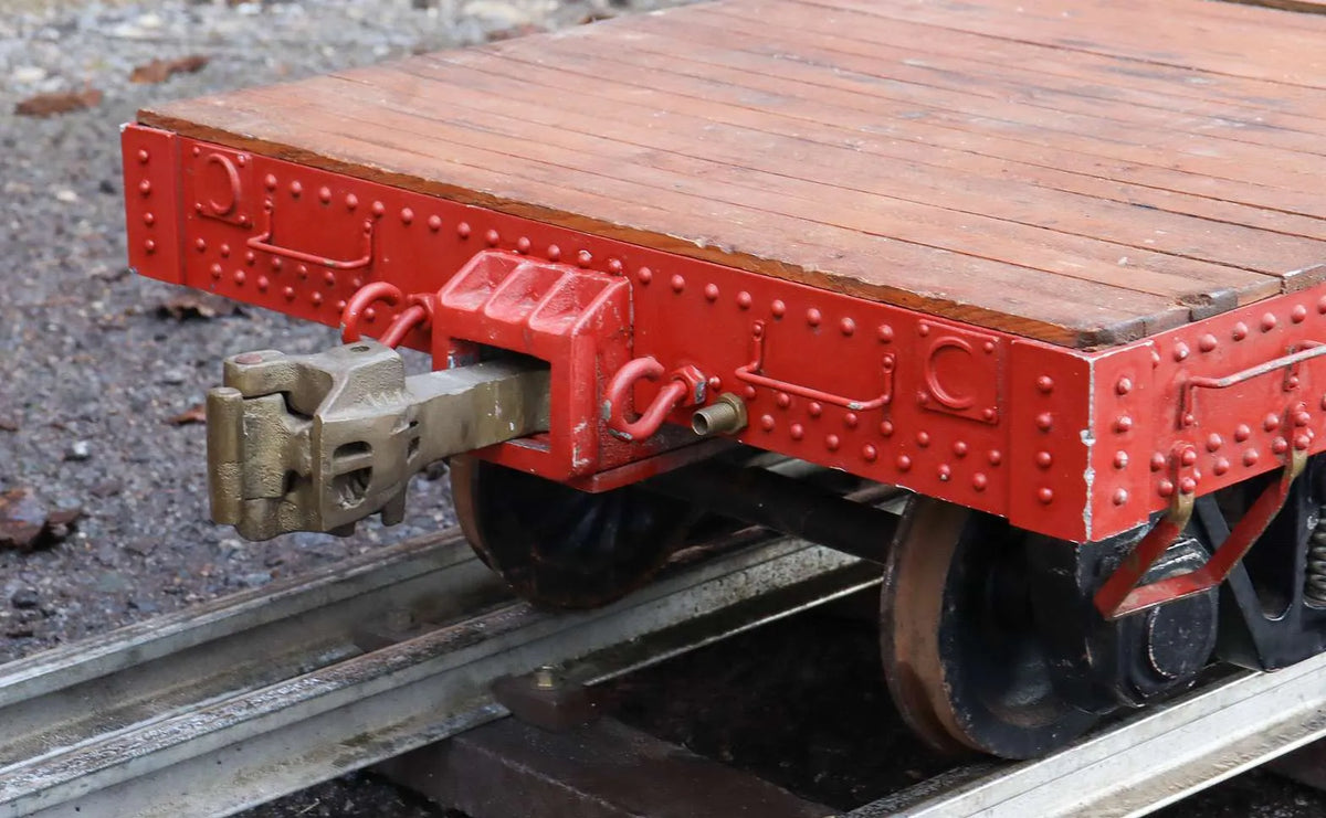 7 1/4 inch gauge air-braked D&RGW flat bed wagon