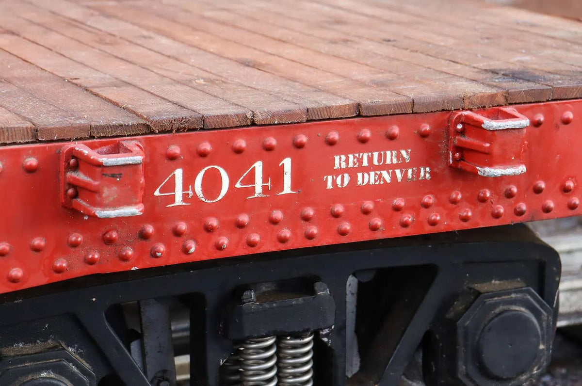 7 1/4 inch gauge air-braked D&RGW flat bed wagon