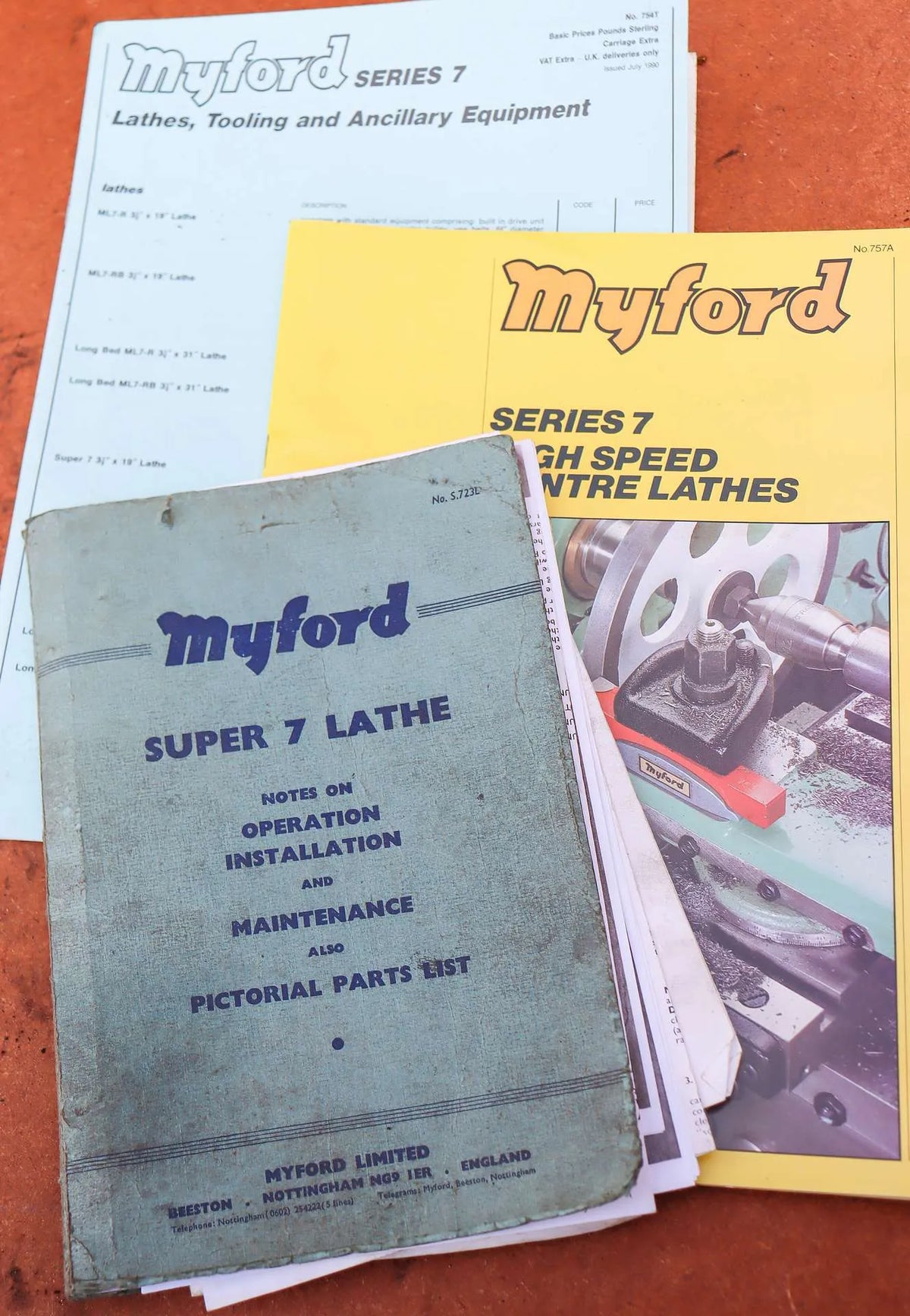 Myford Super 7 lathe with tooling & accessories