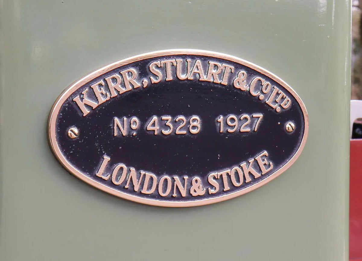 7 1/4 inch narrow gauge Kerr, Stuart "Wren" 0-4-0ST with driving truck