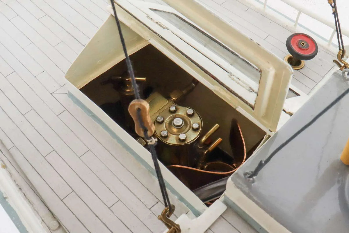 Vintage steam yacht