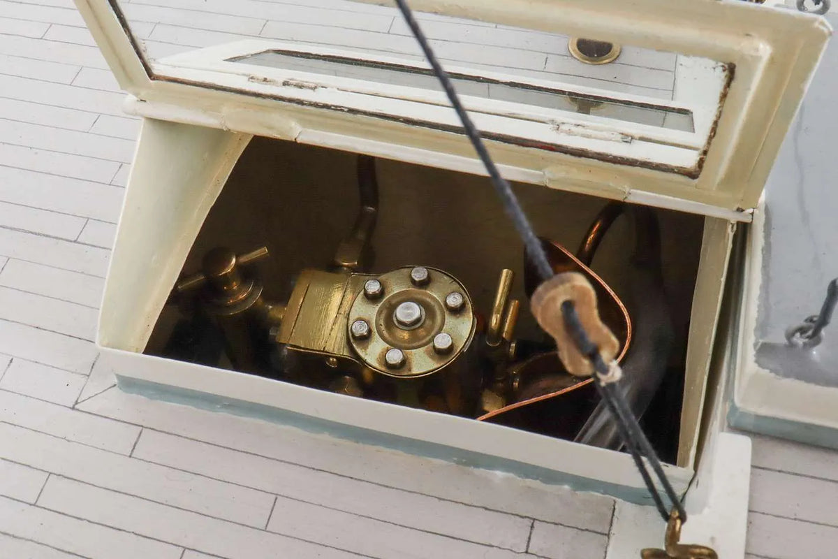 Vintage steam yacht