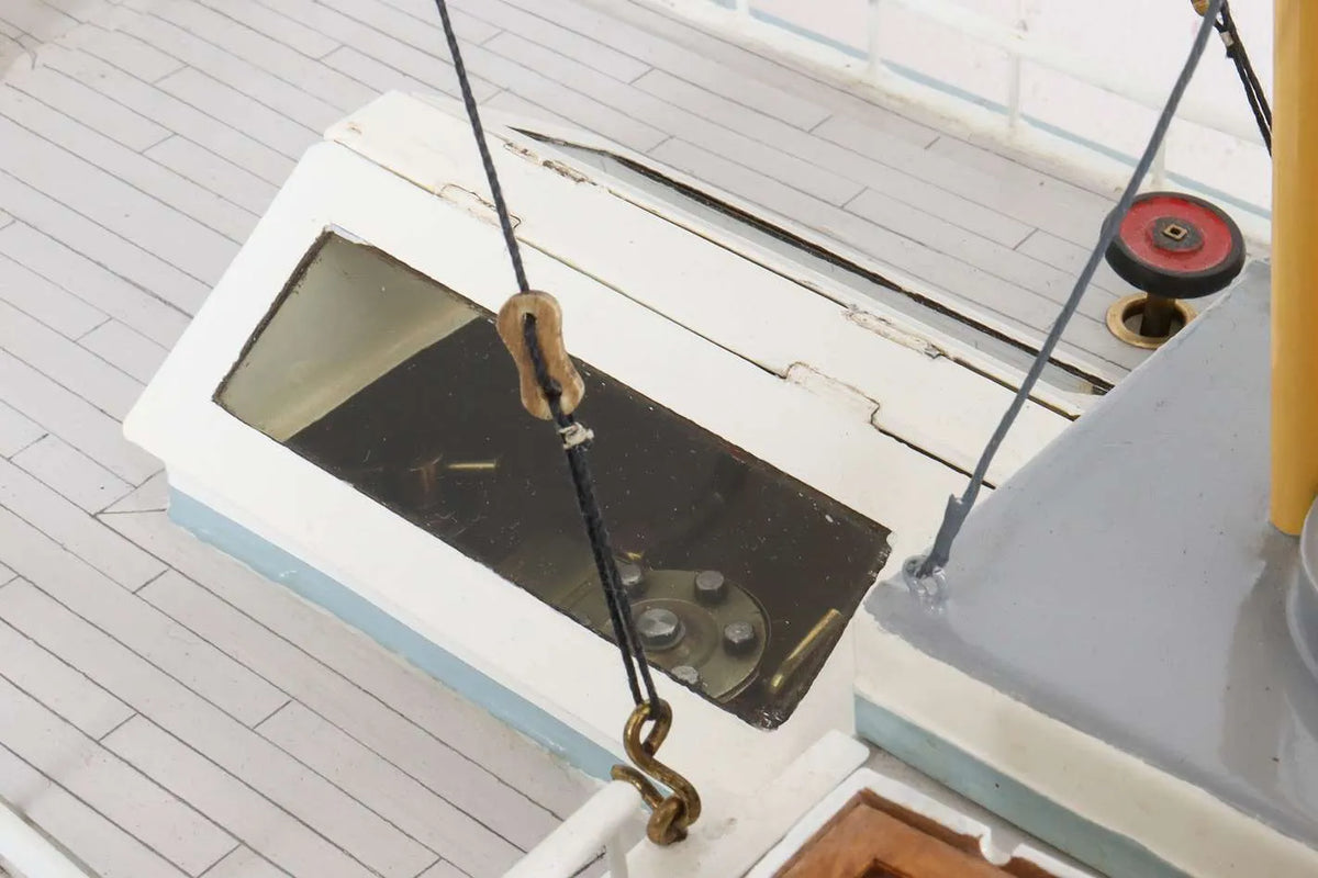 Vintage steam yacht